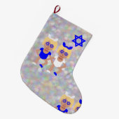 bunny ears hanukkah emoji grote kerstsok (Voorkant (Hangend))