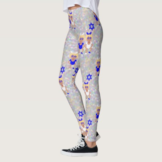 bunny ears hanukkah emoji leggings (Links)