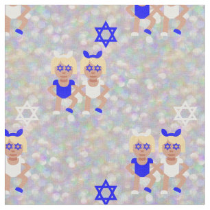 bunny ears hanukkah emoji stof