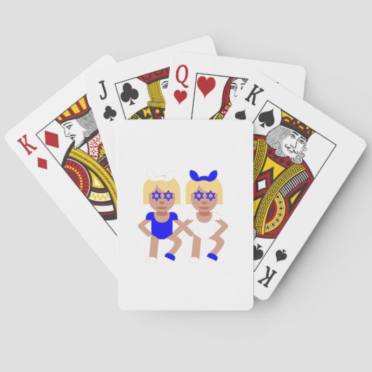bunny ears hanukkah pokerkaarten (Achterkant)