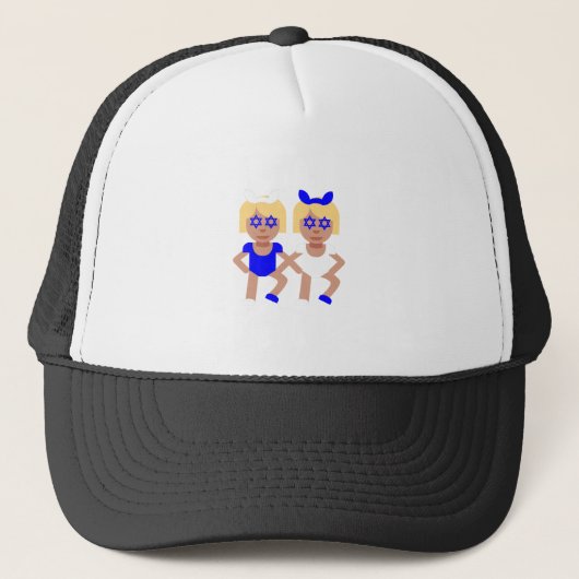 bunny ears hanukkah trucker pet (Voorkant)