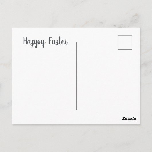 Bunny Ears in Spring Flowers Briefkaart (Achterkant)