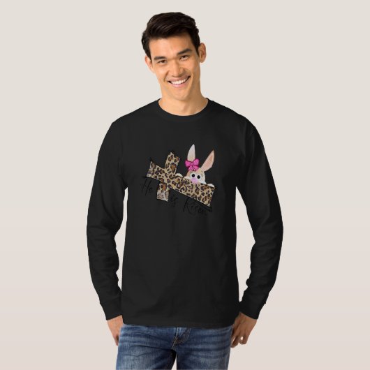 Bunny Ears Leopard is een nieuwe Faith Cross Chris T-shirt (Voorkant volledig)