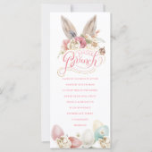 Bunny Ears | Menu Pasen Brunch (Voorkant)