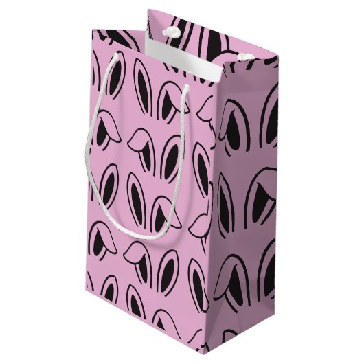 Bunny Ears Multi Print Klein Cadeauzakje (Achterkant Gekanteld)