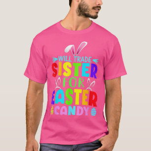 Bunny Ears Paaseieren zullen zuster voor afval ver T-shirt