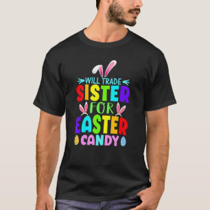Bunny Ears Paaseieren zullen zuster voor afval ver T-shirt