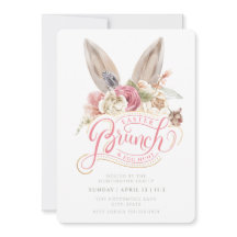 Bunny Ears | Pasen Brunch en Egg Hunt Uitnodiging