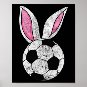 Bunny Ears Soccer Happy Pays Girls Poster