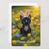 Bunny Ears & Spint: Felini's Paasspel Feestdagenkaart (Voorkant / Achterkant)