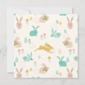 Bunny Ears Virtuele Pasen Kaart (Achterkant)