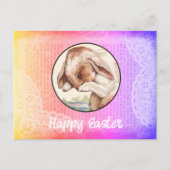 Bunny Easter Briefkaart (Voorkant)