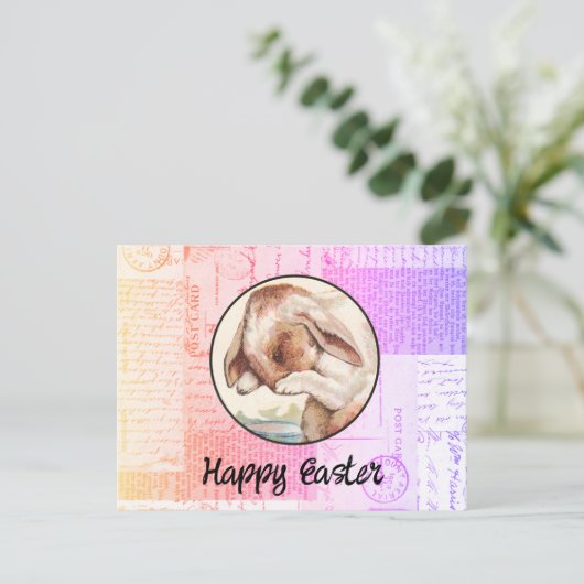  Bunny Easter Briefkaart (Staand voorkant)