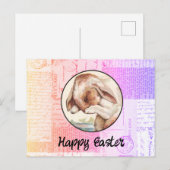  Bunny Easter Briefkaart (Voorkant / Achterkant)
