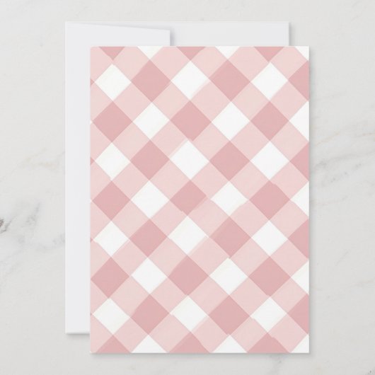 Bunny Easter Brunch en Egg Hunt Kaart (Achterkant)