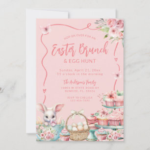 Bunny Easter Brunch en Egg Hunt Kaart