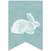  Bunny Easter Bunting Banner - Blauwgroen (Eerste vlag)