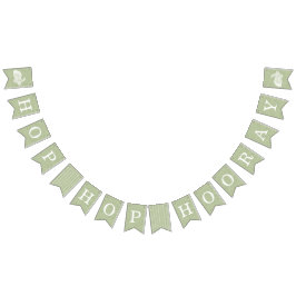 Bunny Easter Bunting Banner - Groen