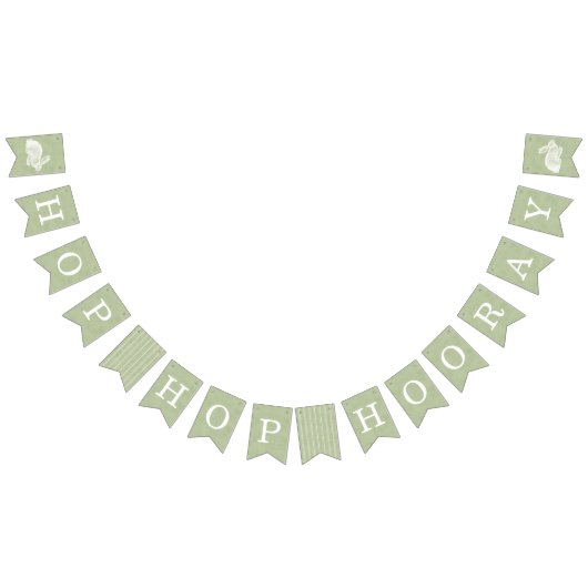  Bunny Easter Bunting Banner - Groen (Alle)