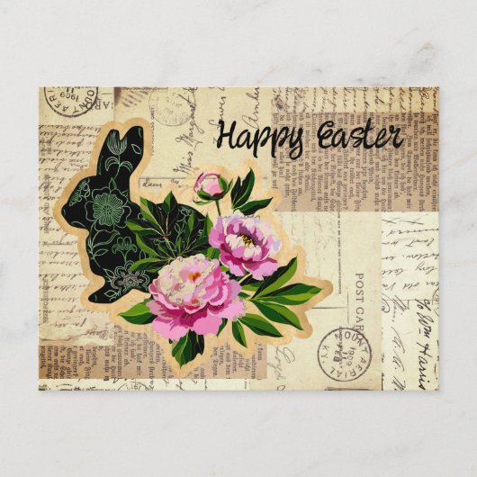  Bunny Easter Collage Briefkaart (Voorkant)