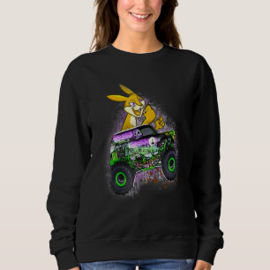Bunny Easter Day Monster Truck Love Rabbit Toddler Trui