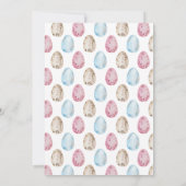 Bunny Easter Egg Hunt Uitnodiging (Achterkant)