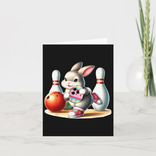 Bunny Easter Egg Kostuum Bowling Player Kostuum Ki Kaart (Voorkant)