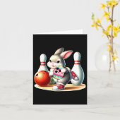 Bunny Easter Egg Kostuum Bowling Player Kostuum Ki Kaart (Gele Bloem)