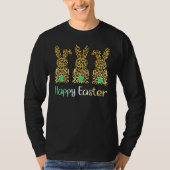 Bunny Easter Leopard Buffalo Rabbit Easter D T-shirt (Voorkant)