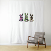 Bunny Easter Leopard Buffalo Rabbit Easter D Wandkleed (In situ)