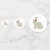 Bunny Easter met Flowers Party Confetti (Achterkanten)