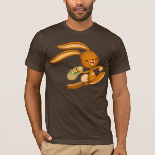 Bunny Easter op de Loose! cartoon T-shirt (Voorkant)