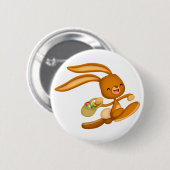 Bunny Easter op de Losse!! cartoon knop badge Ronde Button 5,7 Cm (Voorkant /achterkant)