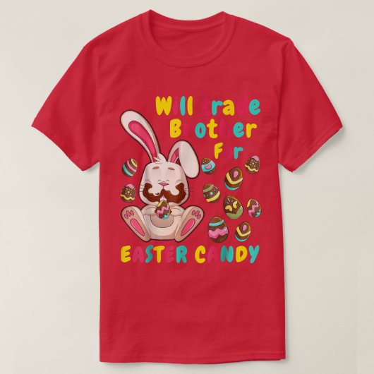 Bunny easter Snoep T-shirt (Design voorkant)
