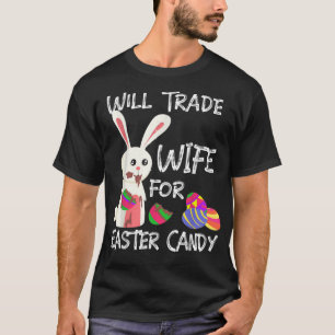Bunny Eat Chocolate Eggs zal weduwen voor afval T-shirt