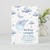 Bunny Eerste 1e Verjaardag baby jongen Kaart (Staand voorkant)