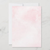 Bunny eerste verjaardagsuitnodiging kaart (Achterkant)