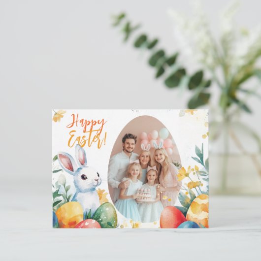 🐇Bunny & Egg-stravaganza Feestdagenkaart (Staand voorkant)