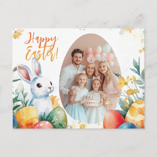  🐇Bunny & Egg-stravaganza Feestdagenkaart (Voorkant)