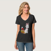 Bunny Eggs Costume Mannen Womens Kinder Cute East T-shirt (Voorkant volledig)