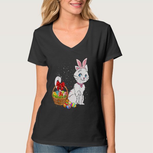 Bunny Eggs Costume Mannen Womens Kinder Cute East T-shirt (Voorkant)