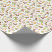 Bunny Eggs Easter Gift Wrapping Paper Wrap Cadeaupapier (Hoek)