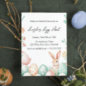 Bunny Eggs Flowers Easter Egg Hunt Kaart