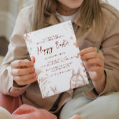 Bunny eieren en bloemen rood gelukkig Pasen Kaart