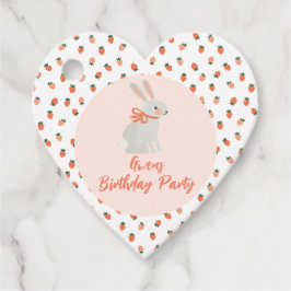 Bunny en aardbei bedankjes labels