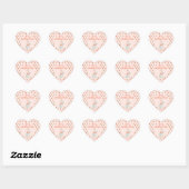 Bunny en aardbei hart sticker (Vel)