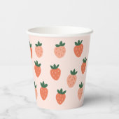 Bunny en aardbei papieren bekers (Achterkant)