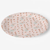 Bunny en aardbei papieren bordje (Gekanteld)