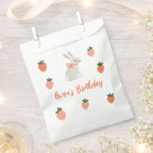 Bunny en aardbei Verjaardagsfeest Bedankzakje (Geknipt)