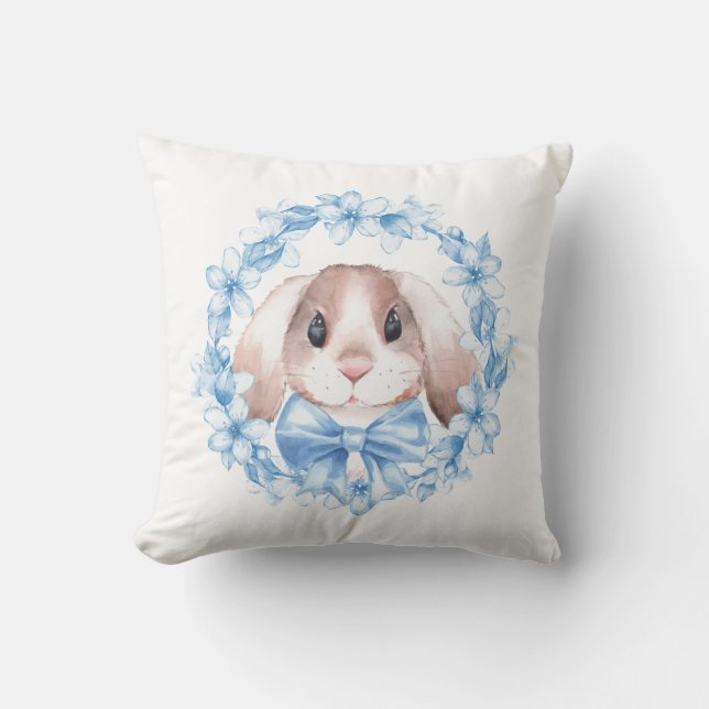 Bunny en blauwe baard kussen (Voorkant)